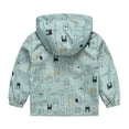thumbnail image 3 of PINQI Clearance Coats Children Down Overcoat Boys and Girls Small Children Spring Fall and Winter Casual Wind Printing Light Fashion Hooded Jacket(Mint Green,4-5 Years), 3 of 8