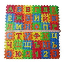 36Pcs/Set Russian Alphabet Jigsaw Carpet EVA Baby Kids Puzzle Learning Mat Toy