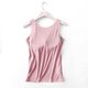 thumbnail image 4 of Camisola de manga corta para mujer con almohadilla para el pecho, sin aros de acero, ropa interior para yoga, pijamas deportivos para mujer, 4 of 6