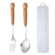 thumbnail image 1 of Juego de utensilios para niños de 2 piezas con estuche, juego de tenedor y cuchara para niños, 1 of 5
