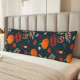 thumbnail image 5 of Naloa Autumn with Pumpkins Super Soft 20x60 Body Pillow Case,Long Side Hidden Zipper（PILLOWS ARE NOT INCLUDED）, 5 of 6