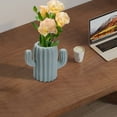 thumbnail image 6 of Eoozwa Plastic Vase, Cute Flower Vases, Cactus Small Vase for Flowers, Decorative Unique Vases for Centerpieces Home Living Room Dining Table Office Decor, 6 of 6