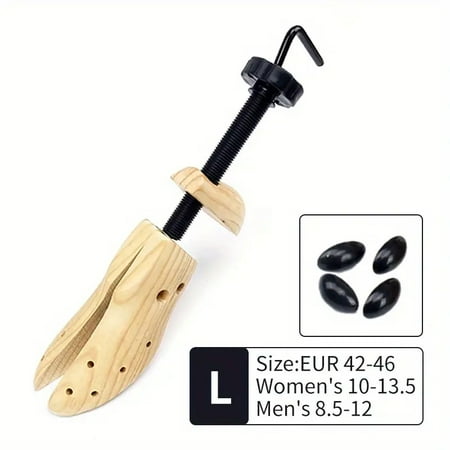 

ENIYUU Adjustable Pine Shoe Stretcher | Universal Fit for Boots Heels & Flats | Unisex Durable EU 34/38 - Prevent Foot Discomfort