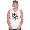 thumbnail image 4 of Hope Pink Ribbon Breast Cancer BCA Womens Plus Size Graphic Tank Top Brisco Brands 3X, 4 of 5