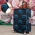 thumbnail image 4 of Neon Controllers Games Icons Black Pattern Luggage Cover Fashion Suitcase Cover Baggage Covers Fit 25-28 Inch Luggage (Go Travel), 4 of 5