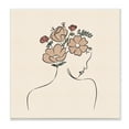 thumbnail image 3 of Stupell Industries Floral Abstract Woman Face Blossoms Line Doodle Graphic Art Unframed Art Print Wall Art, Design by JJ Design House LLC, 3 of 5
