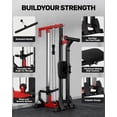 thumbnail image 2 of Cable Crossover Machine,Lat Pull Down Machine with Adjustable 16 Positions Dual Pulley System,Wall Mounted Pulley Tower functional traine for Home Gym Fitness, 2 of 6