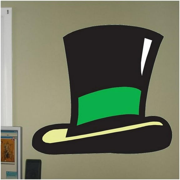 Wallhogs St. Patrick's Day Leprechaun Hat Cutout Wall Decal