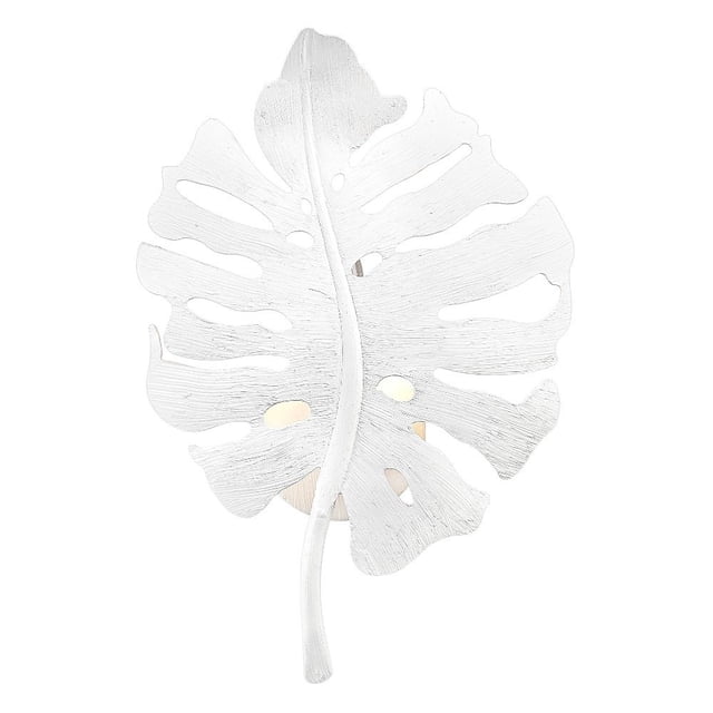 Golden Lighting Aruba TWP 1 Applique Murale en Acier Clair en Plâtre Blanc Texturé