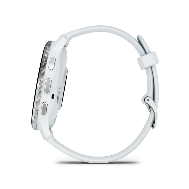 Garmin Venu 3 GPS Smartwatch Silver Steel Bezel Whitestone Case +