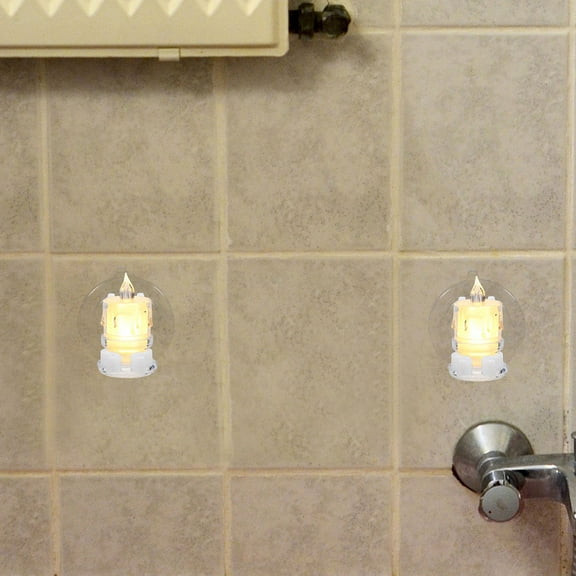 Masteelf 6 Pcs Window Candle Holder Clamps Suction Cups for Electric Candles with Holder for Christmas Party Decorations