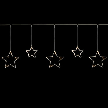 Northlight LED Lighted Stars Christmas Garland, 4ft, Warm White Lights