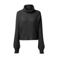 thumbnail image 3 of Comfortable Knit Sweater For Women Short High Neck Long Sleeves Ideal For Everyday Use In Different Sizes, 3 of 19