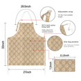 thumbnail image 7 of Golden Christmas Apron-Garden Aprons for Women with Pockets-Cotton Linen Waterproof Kitchen Cooking Gardening Aprons Adjustable for Kitchen,Cooking,BBQ and Salon 32"x27", 7 of 7