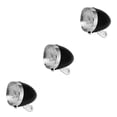 thumbnail image 3 of pitrice Vintage LED Bicycle light Road Waterproof Cycling Front Light Battery Operated Lamp Riders Gift Equipment Biking 200LM Black Without Visor 3Set, 3 of 6