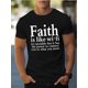 thumbnail image 1 of Camiseta gráfica Faith Wi-Fi para hombre: camiseta informal suave con eslogan inspirador, cómoda y holgada, de manga corta para uso informal, ideal para practicar deportes de ocio., 1 of 5
