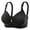 Black, variant on Women Medium Support Bra Comfortable Breathable Smooth Textured Non Padded Underwire Free Bra for Everyday Wear C Grey