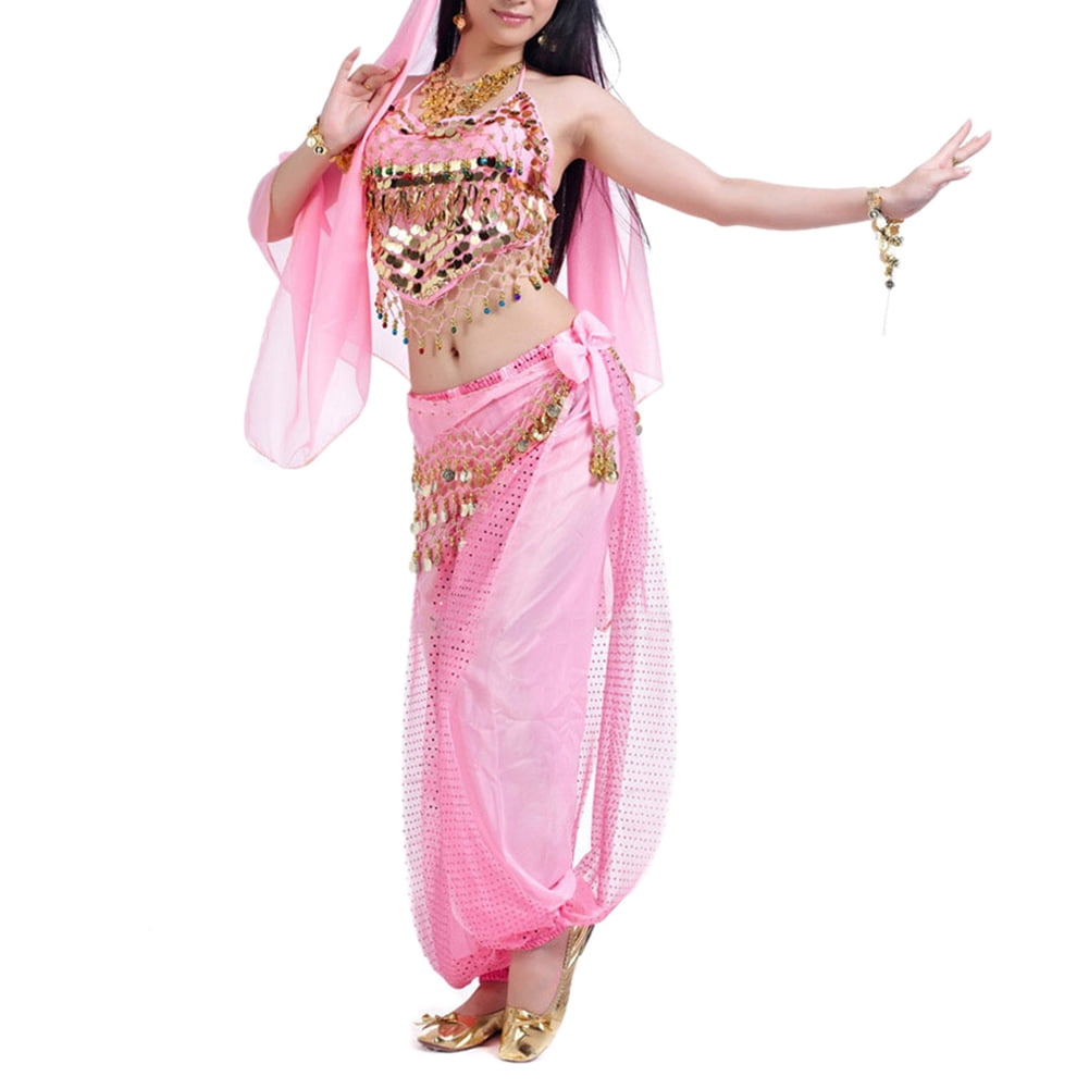 Astage Femme Indienne Belly Danse Costumes Halter Harem Pantalon Performance Set
