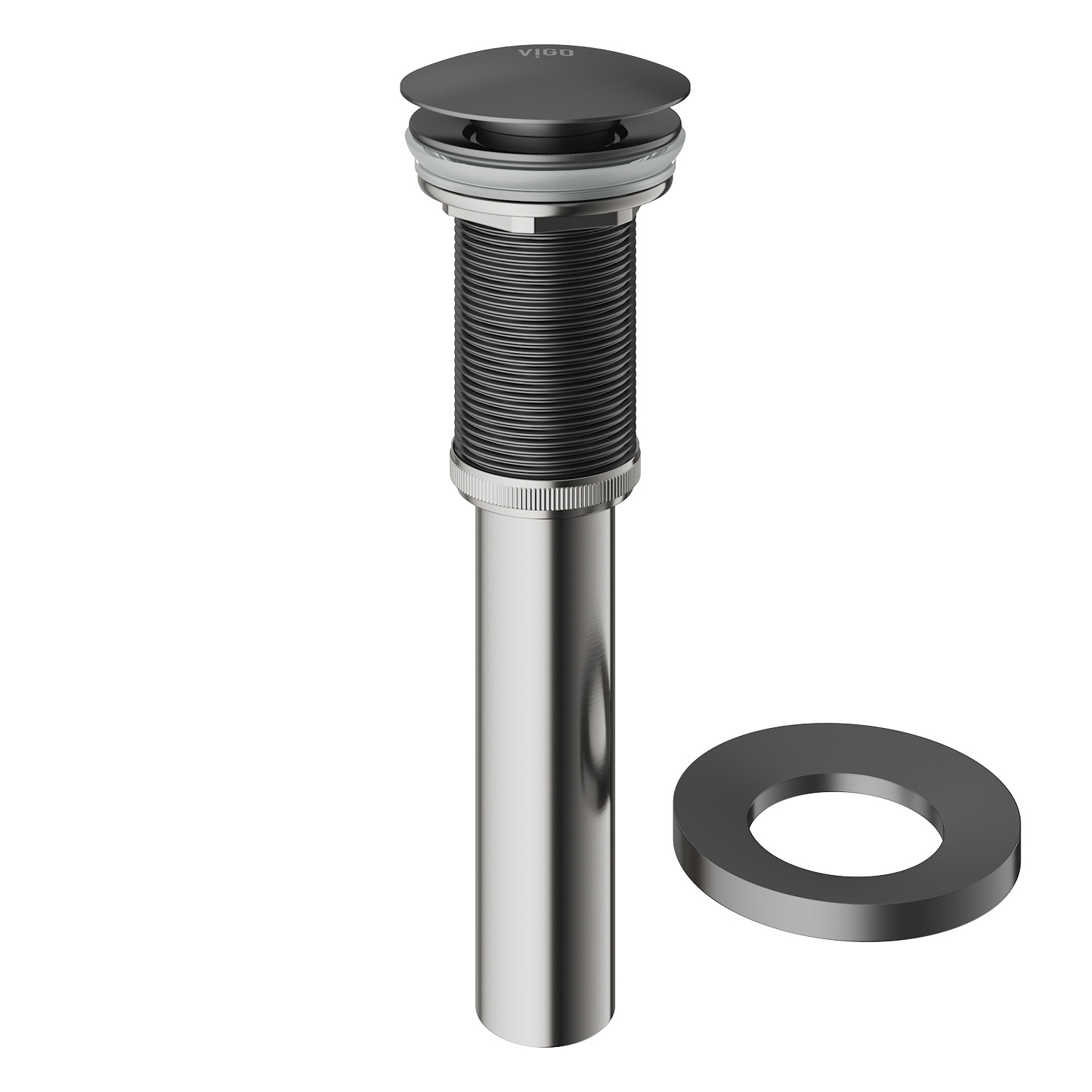 VIGO Vessel Bathroom Sink PopUp Drain Without Overflow