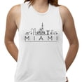thumbnail image 2 of Skyline Miami Florida Women's Muscle Tank Large White, 2 of 5