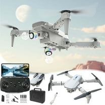 PAVEOS Drones with Camera for Adults 4K, Aerial Drone HD Camera Quadcopter Pressure Fixed Height Remote Control Airplane