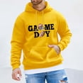 thumbnail image 2 of VBARHMQRT Brown Hoodie Men Rugby Printed Pocket Drawstring Hooded Sweatshirt Casual Loose Comfortable Trendy Business Sweatshirt, 2 of 4
