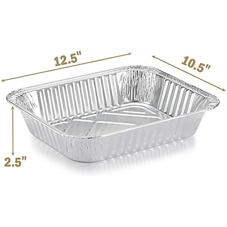 Aluminum Pans 9 X 13 Inch – Disposable Foil Pans for Baking – Thick  Aluminum Tray Safe for Oven Use –Heavy Duty Aluminum Foil Pans for Storing