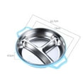 thumbnail image 2 of Plato de acero inoxidable, plato para niños, plato de acero inoxidable, vajilla de ingeniería de precisión, 2 of 2