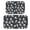 Skull and Flower Gothic Pattern-1, variant on Skull and Flower Gothic Pattern Bath Mat Set Of 2,Non-Slip Rug for Bathroom,Kitchen,Bedroom,Entrance, 30x17 and 23.5x15.7 Inches