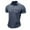 Grey, variant on JLFKNG Summer Mens Polo Shirts Short Sleeve Polo Shirts For Men Classic Solid Color Casual Buttons Up Loose Fit Cotton Shirt Tops With Pockets Suitable For Vacation