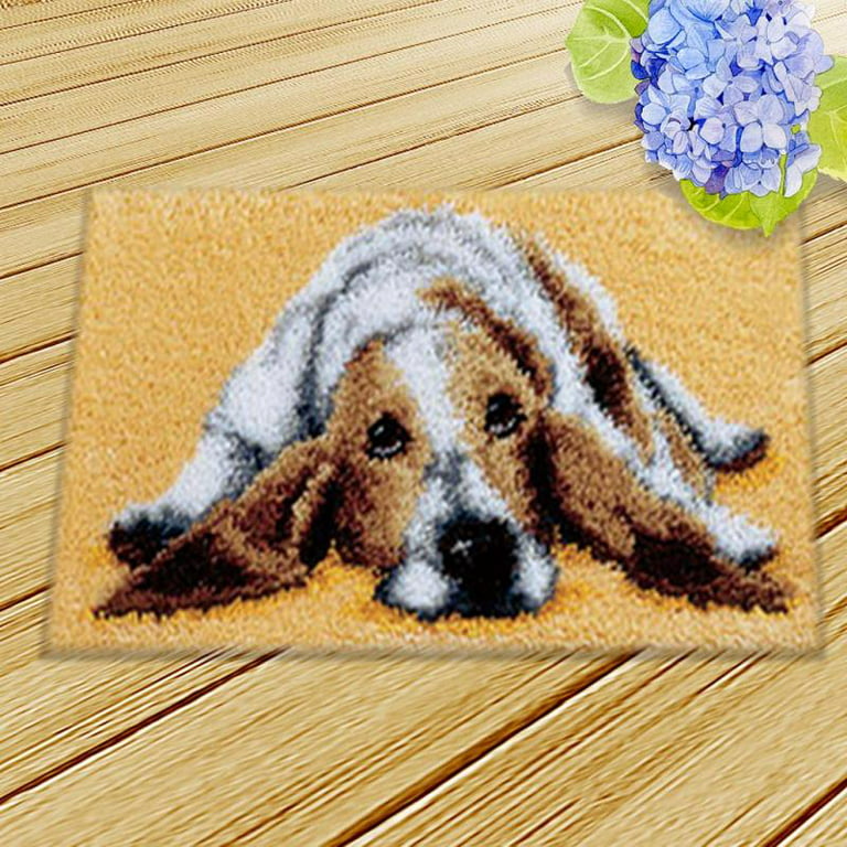 Dog Latch Rug Hooking Kits for Adults, Kids, Beginners, DIY Crafts