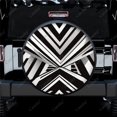 thumbnail image 1 of Colorful Thick Curved Lines Polyester Universal Spare Wheel Tire Cover Wheel Covers for Trailer RV SUV Truck Camper, 1 of 5