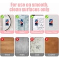 thumbnail image 4 of 2 Pcs Phone Suction Pad, Non Slip Suction Cup Phone Mount with Backing Mobile Fidget Mirror Holder for Selfies and Tiktok Videos, Sticky Smartphone Grip for Walls, Glass, Tiles, 4 of 7