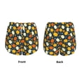 thumbnail image 5 of Lsque Autumn Pumpkin Maple Leaf Plants Printed Women's Running Shorts with Liner Pockets,Elastic Quick Dry Workout Athletic Gym Yoga Shorts,Womens High Waist Shorts-Large, 5 of 9
