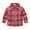Red, variant on Esaierr Kids Little Boys Girls Plaid Shirt Baby Long Sleeve Button Cotton Shirt Spring Fall Clothing 1T-6T