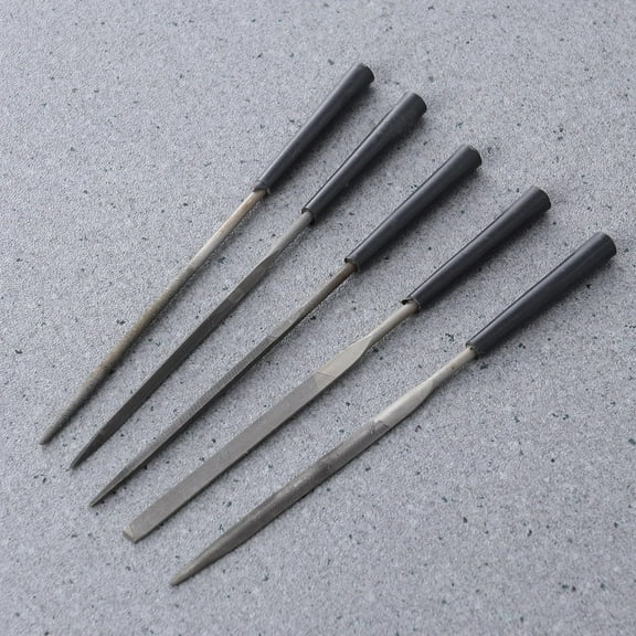 Masteelf 5Pc Wood File Set 140x3mm Comfortable Hand Grip Handles Mini Wood Rasp File Tools