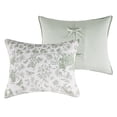 thumbnail image 3 of Greenland Home Fashions Patchwork Toile Sage Jacquard Woven Pillow Sham, Adult, Standard, 3 of 7