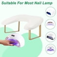 thumbnail image 7 of Vocoste Arm Rest for Nails Tech U Shaped with Detachable Brackets with Stable Base Nail Hand Rest White, 7 of 7