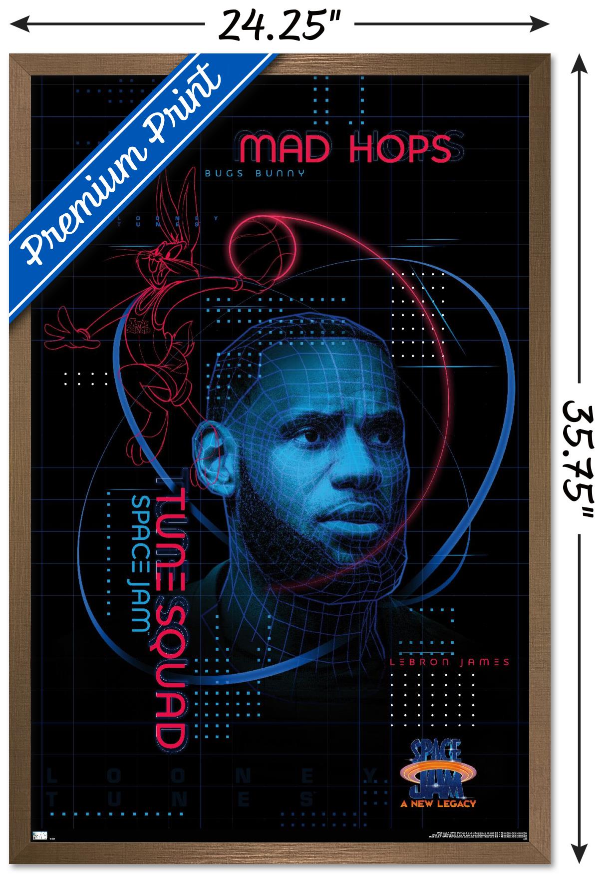 Space Jam: A New Legacy - Hologram Wall Poster, 22.375" x 34", Framed
