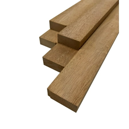 

African mahogany / Khaya Lumber Board Combo 3/4 x 2 (5 Piece ) | 3/4 Lumber Boards | 3/4 Boards | Cutting Board Blocks