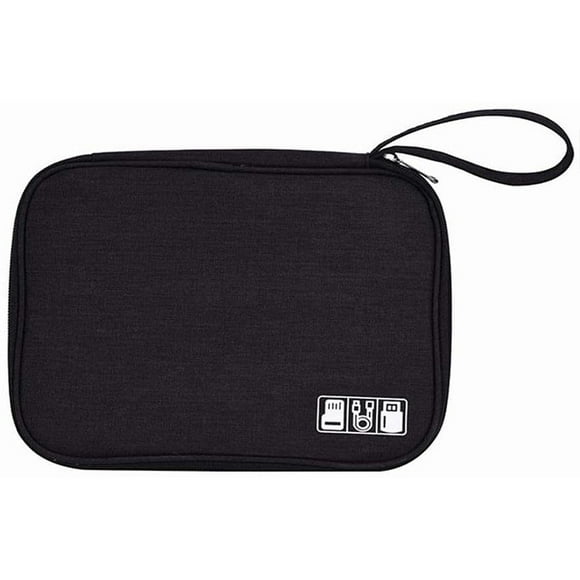 Watch Bands Storage Bag,Smart Watch Band Nylon Waterproof Protable Storage Bag Case Pouch Organizer Compatible with Garmin Watch Bands,Apple Watch bands,Samsung Watch Band etc (Black)