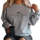 thumbnail image 1 of Camisa de Larga para Mujer con Versículo Bíblico, Sudadera con Estampado " Puede Mover Montañas", Top Informal. Flor Gris S, 1 of 3
