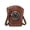 FBG299BN, variant on New Medieval Industrial Style Mini Shell Crossbody Bag for Women, Black PU Leather with Rivets, Chain Strap and Magnetic Lock Closure, Small Vintage Shoulder Bag