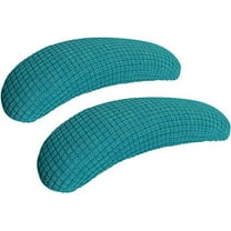 XmhyTop-A Office Chair-Arm Cover Stretchable Water Resistant Spandex Stretch Jacquard Computer Chair Slipcover for Desk Chairs Arm Teal