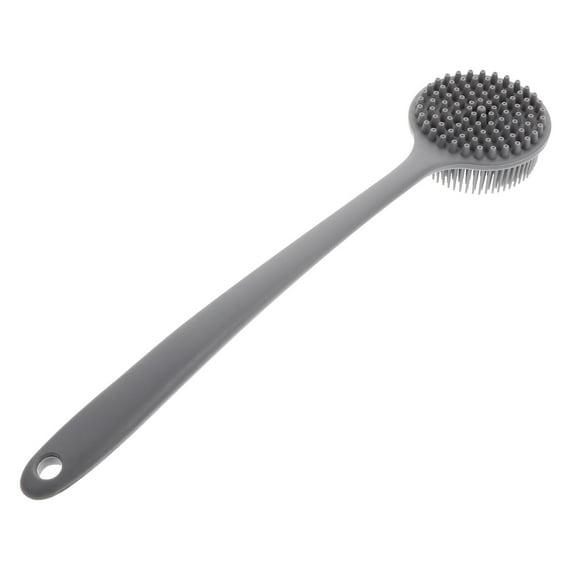 Silicone Body Scrubber Long Handle Shower Back Scrubber Silicone Body Brush