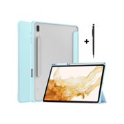 Case for Samsung Galaxy Tab S8 Plus 12.4 2022 SM-X800 SM-X806 / Tab S7 FE 12.4 Inch 2021 / Tab S7 Plus 12.4 2020 with Pen Holder, universal stylus, Stand Cover