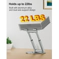 thumbnail image 6 of Telescopic Laptop Stand for Desk with 360? Swivel Base, Sit to Stand, Height Adjustable, Portable Riser Holder for  Posture, Compatible with  Laptops 10-17"-, 6 of 9