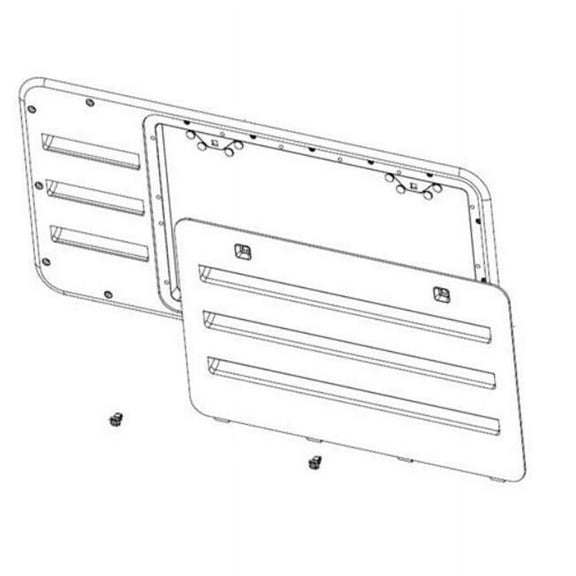 Vent Door Assembly, Bright White