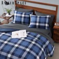 thumbnail image 6 of Amberspace Reversible Checkered 7-piece Bed in a Bag Comforter Set with Sheets,Indigo Blue,Queen, 6 of 7