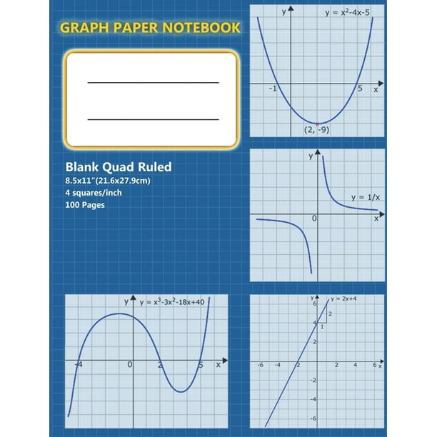 Graph Paper Notebook Graph Paper Notebook 1/4 Inch Squares, Graph Book